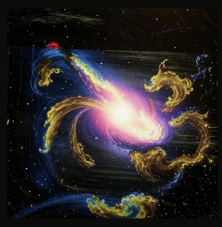 Картинка Большого взрыва создана с помощью нейросети giga.chat