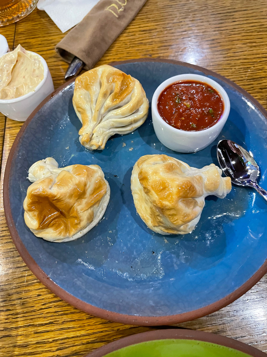 Жареные хинкали.