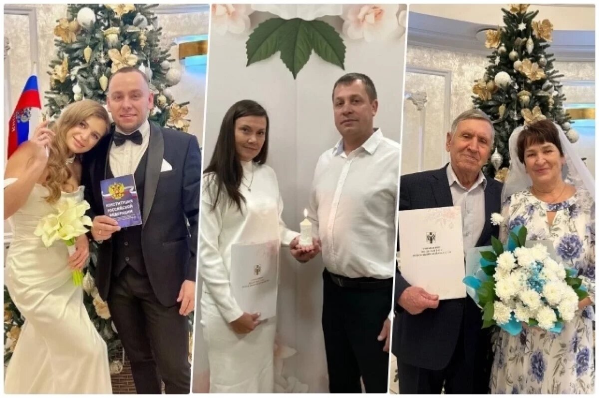    В сети выложили фото красивых свадебных пар Новосибирска в декабре 2024