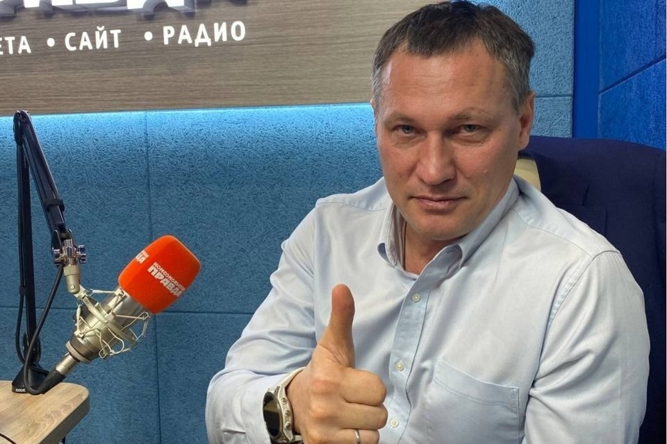    Олег Саитов в эфире радио «КП-Самара» 98.2 FM. Александр СЕМОЧКИН