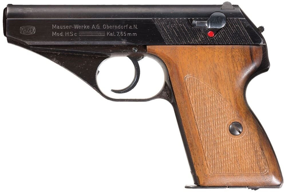 Пистолет Mauser HSc. Вид слева.