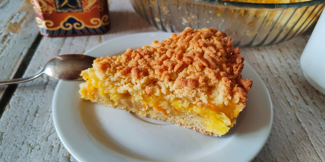 Тёртый апельсиновый пирог (ещё один вариант)