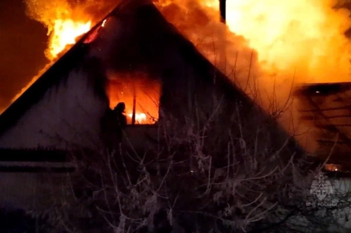    Пожар в Минусинске.