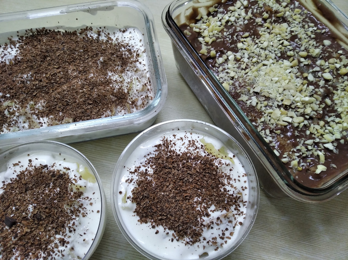 в прошлом году я делала и заварной шоколадный крем