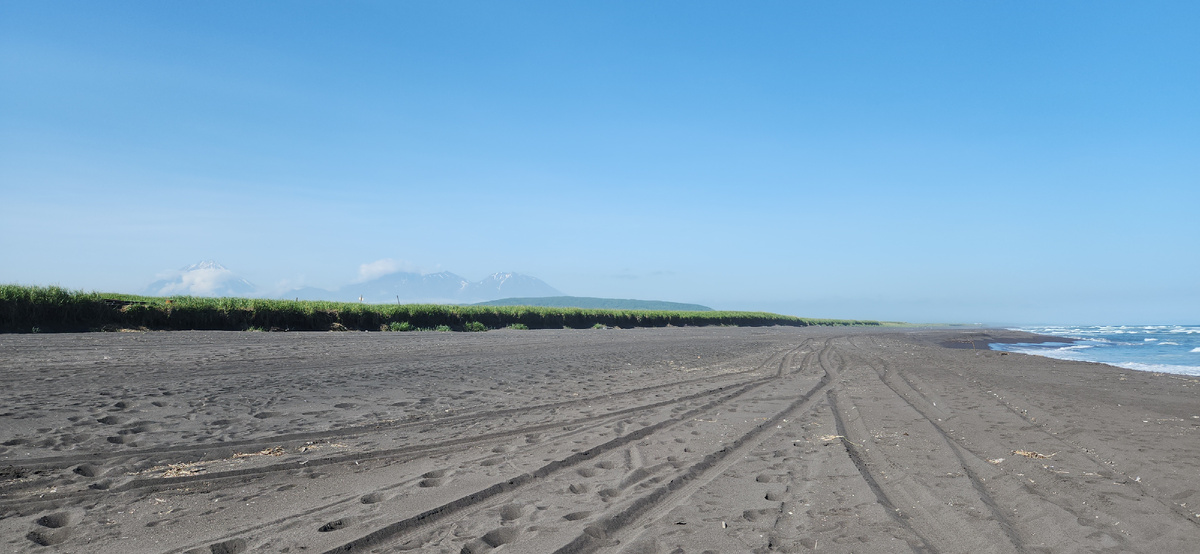 Камчатка. Тихий океан. Халактырский пляж