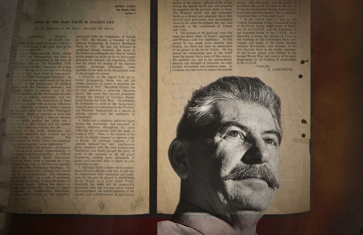    Досье Mi-5 на Иосифа Сталина. Иллюстрация: REX