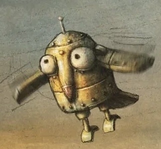 Робот-птица из Machinarium.