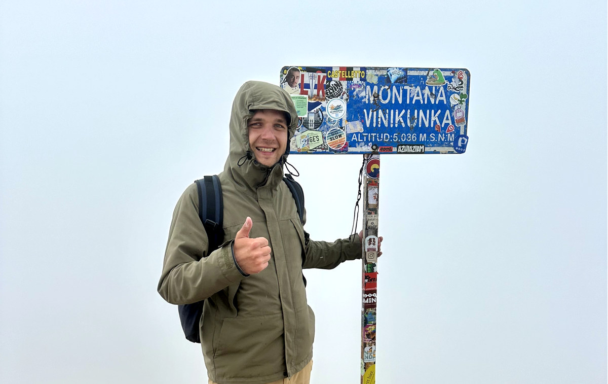 Перу, Куско, Радужные горы, вершина горы Виникунка — 5 036 метров