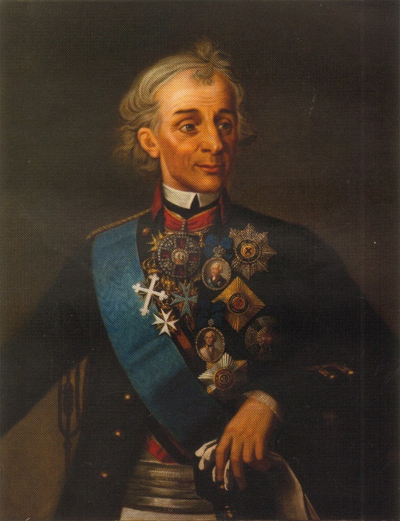 Российский генералиссимус Александр Васильевич Суворов (1729 - 1800 гг.)