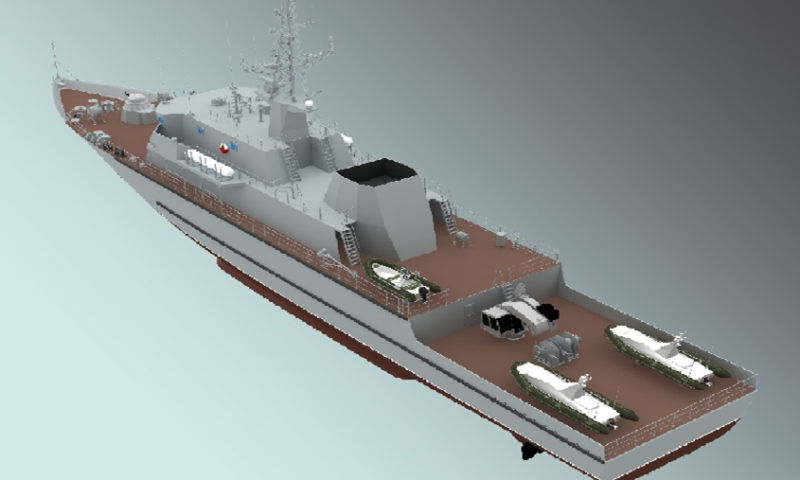 Корабль проекта 12700 "Александр Обухов" должен был так выглядить с двумя БЭКами