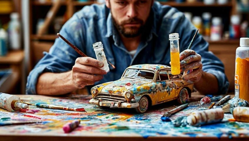 Чем водорастворимые акриловые краски отличаются от спиртовых акриловых красок