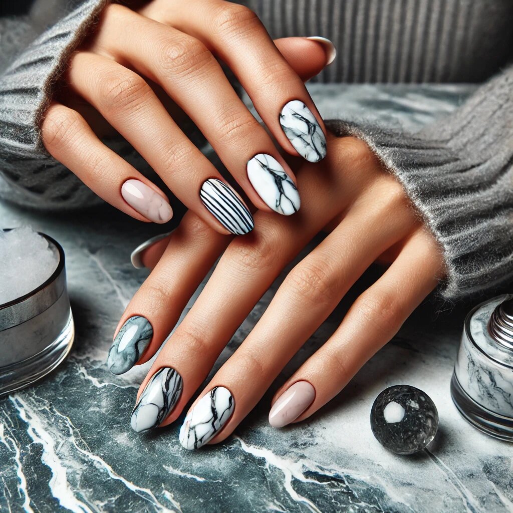 Ногти под камень