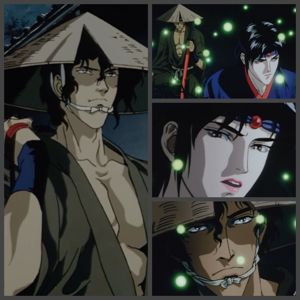 На фото обработанные мной скрины из анимационного фильма "Манускрипт ниндзя", 1993г., создан студиями Animate Film, Madhouse. Режиссёр и сценарист Ёсиаки Кавадзири. Скрин собраны в коллаж, который демонстрирует общий визуальный фон анимационного фильма и облик героев для оценки их плюсов в этом направлении. Подробнее об этом рассказано в статье. Все материалы принадлежат правообладателям и размещены исключительно в информационных целях. 