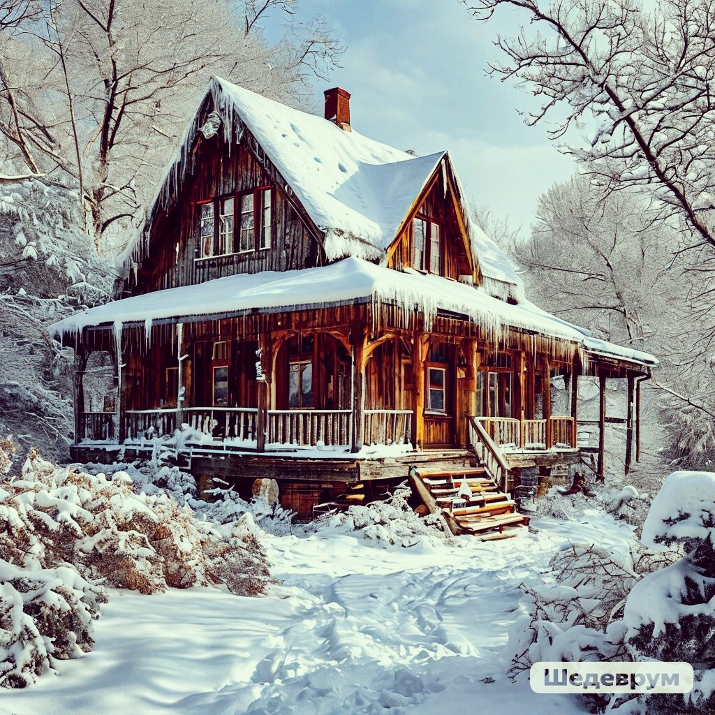 Домик в снегу ( им шедеврум) 