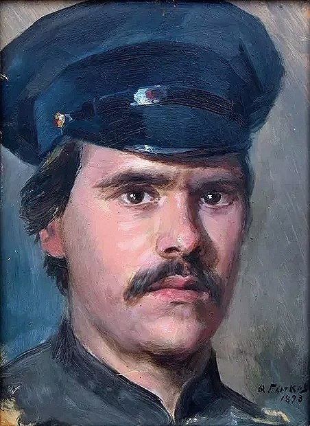 Федот Сычков: Автопортрет.(1893)