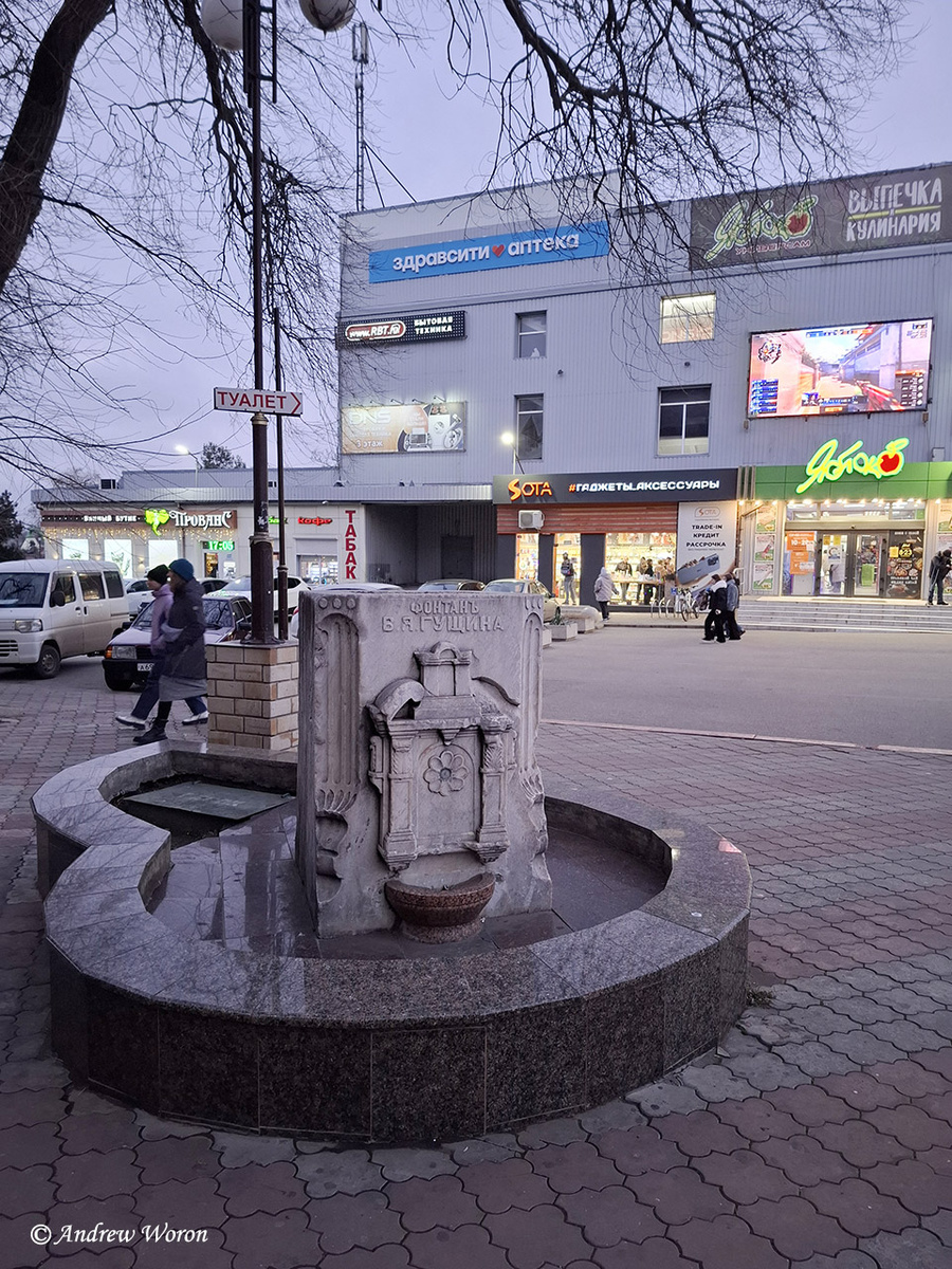 Фонтан Гущина на пл. Ленина