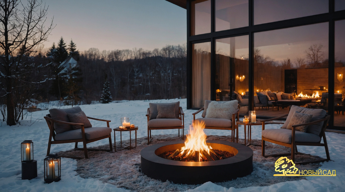 Зона отдыха с кострищем