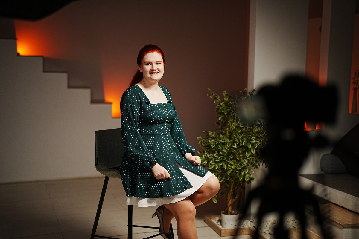 На съемках шахматного шоу