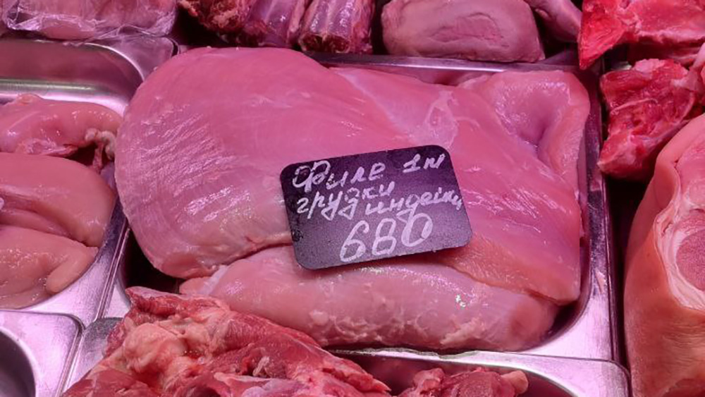 Ассортимент в мясной лавке