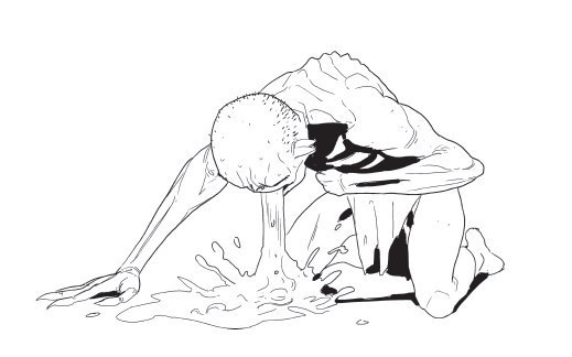 Мразь за авторством Романа Клепинина (источник: ВКонтакте: Vicious Membrane Издевательство Комиксов)
