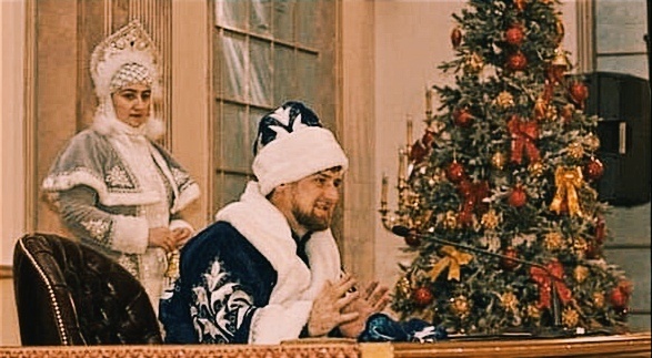 Новогодняя ëлка, мусульмане) Кадр из интервью Кадырова