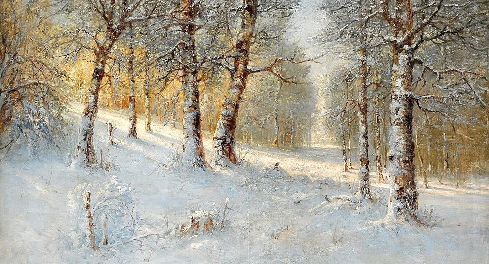 Волшебный зимний мир в картинах Карла Розена