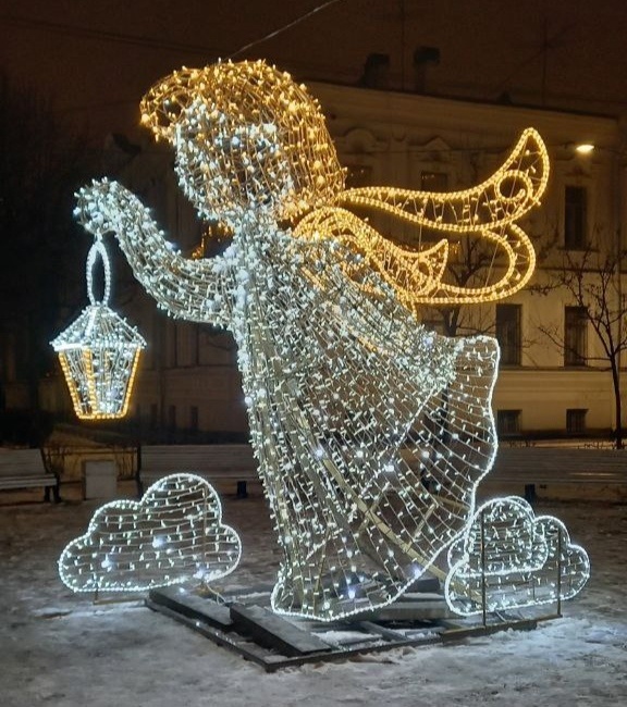 Фото подписчицы канала в ТГ Галины из ночного ветряного Санкт-Петербурга 