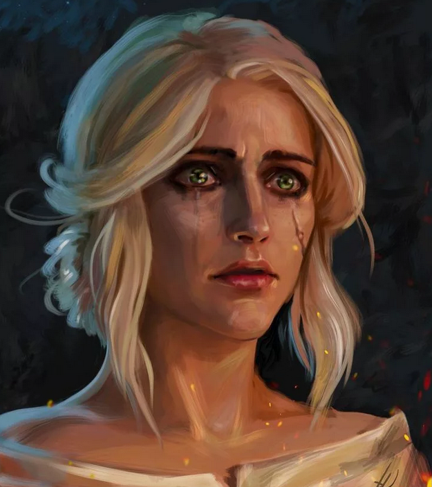 Заплаканная девушка