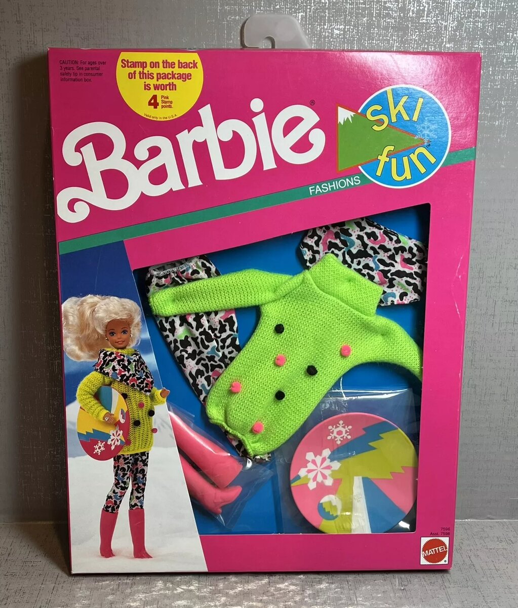 Vintage Barbie 1991 Ski Fun Fashion. Фото с eBay.com