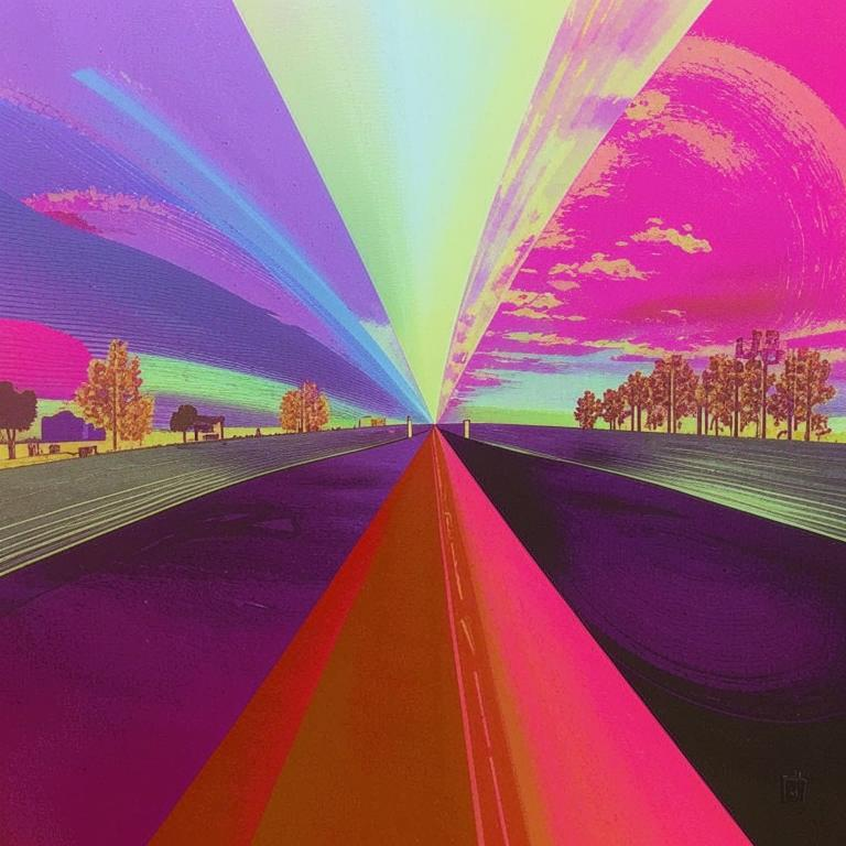 Вот такую бесконечную дорогу нарисовал ИИ