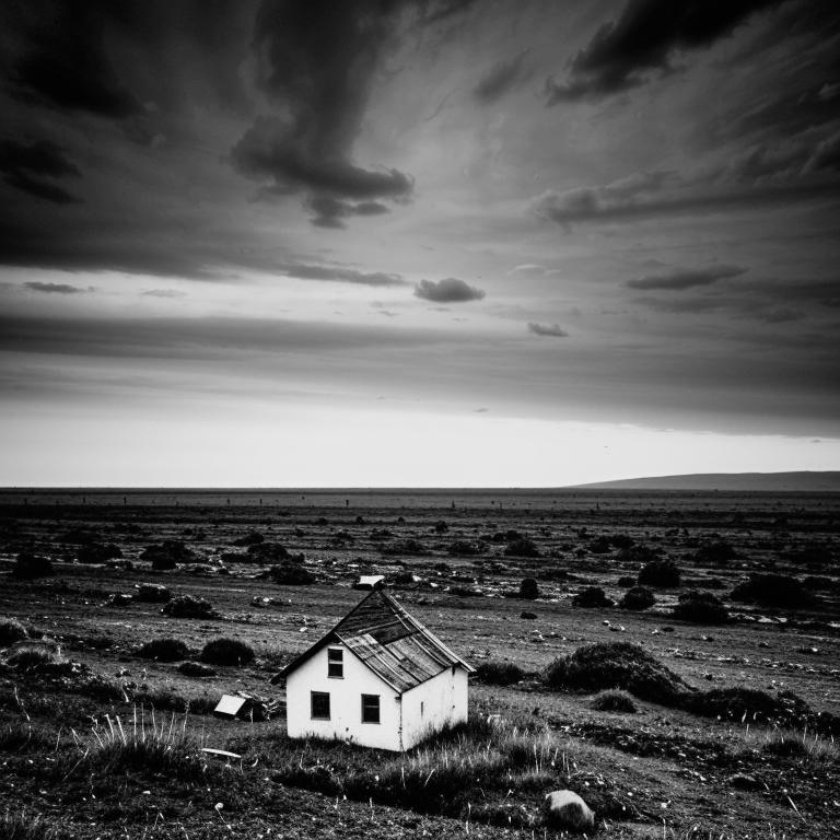 Вот такой бедовый домик нарисовал ИИ