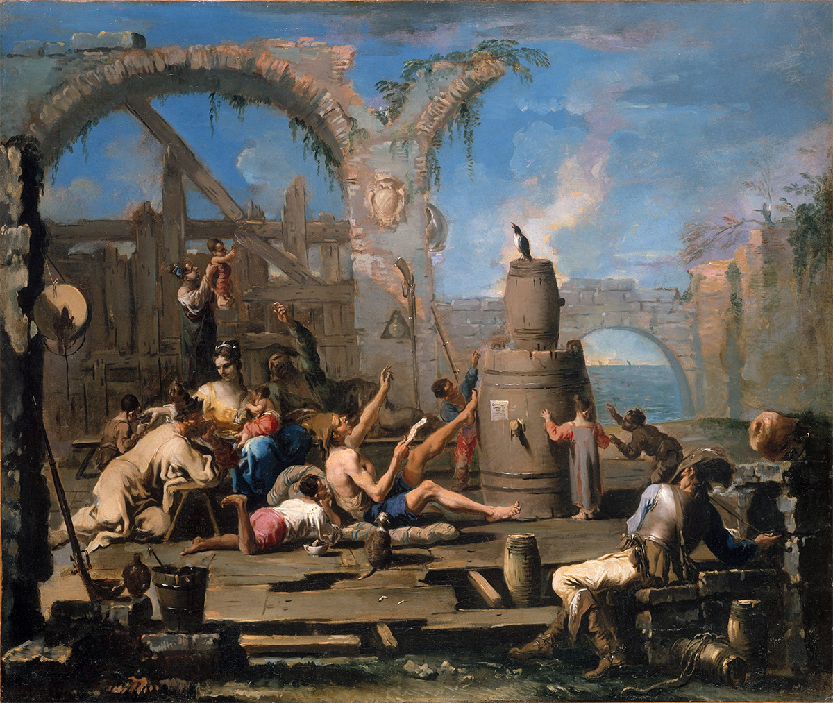 Алессандро Маньяско. Ручная сорока, ок. 1707–1708. Метрополитен-музей, Нью-Йорк