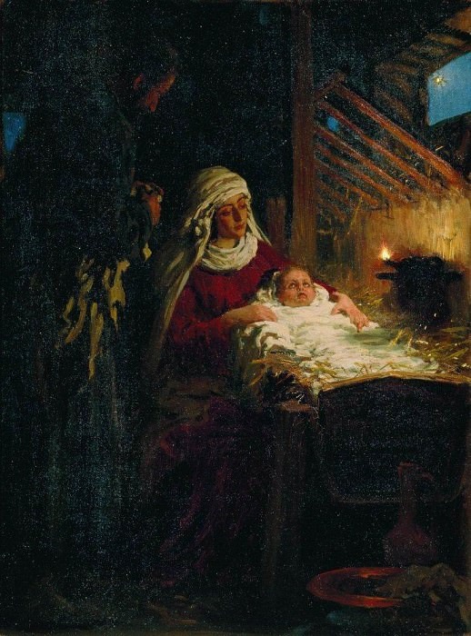 И. Е. Репин, «Рождество Христово».