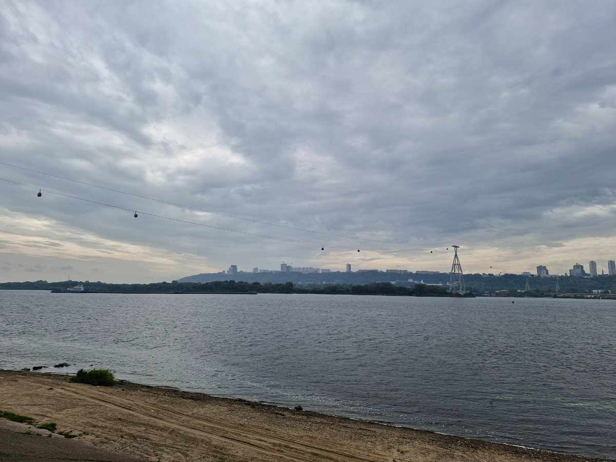 Канатная дорога через Волгу в Нижний Новгород 