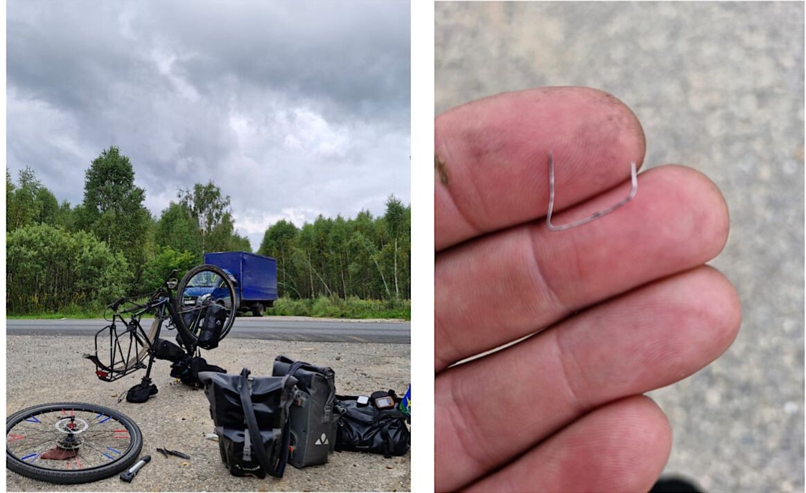 И антипрокольные покрышки пробиваются...