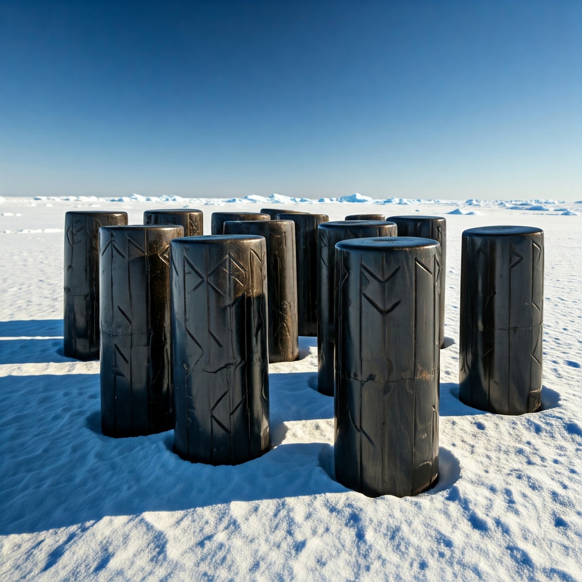 Так несуществующие саркофаги в Антарктиде изобразила нейросеть