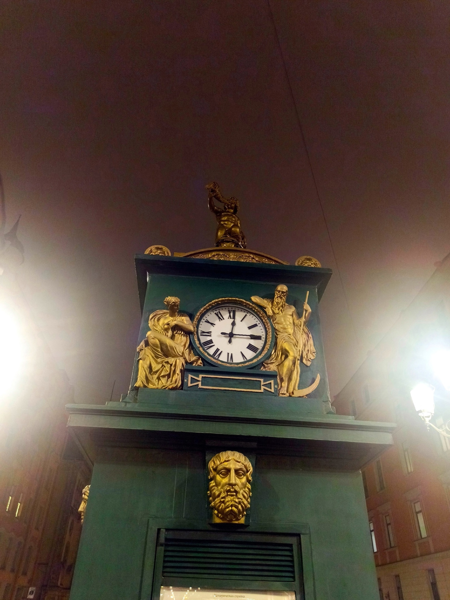 Часы Лансере или киоск погоды