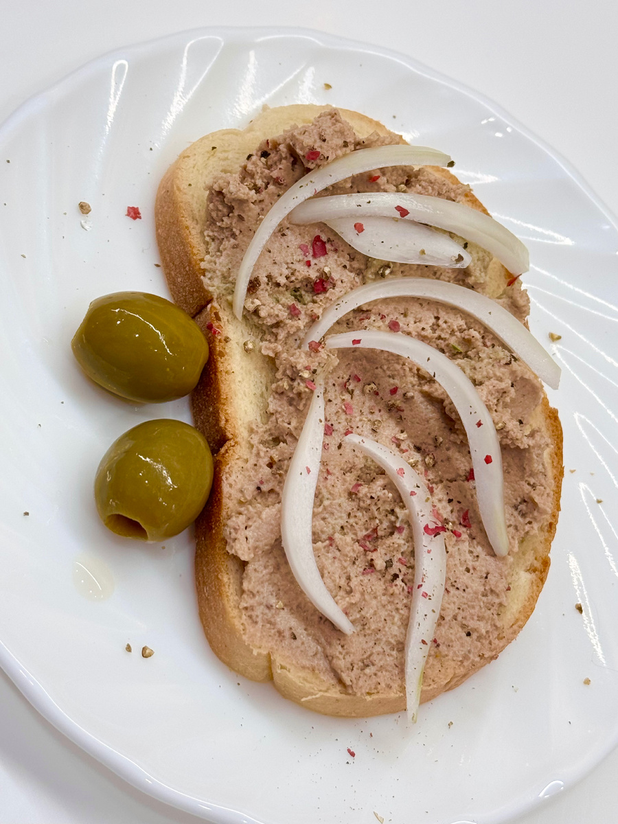 Суфле на подсушенном хлебце 