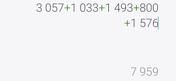 Калькуляция за неделю 22-29.12.2024