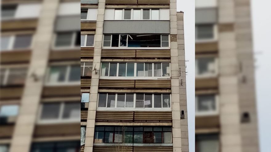 Повреждённая многоэтажка