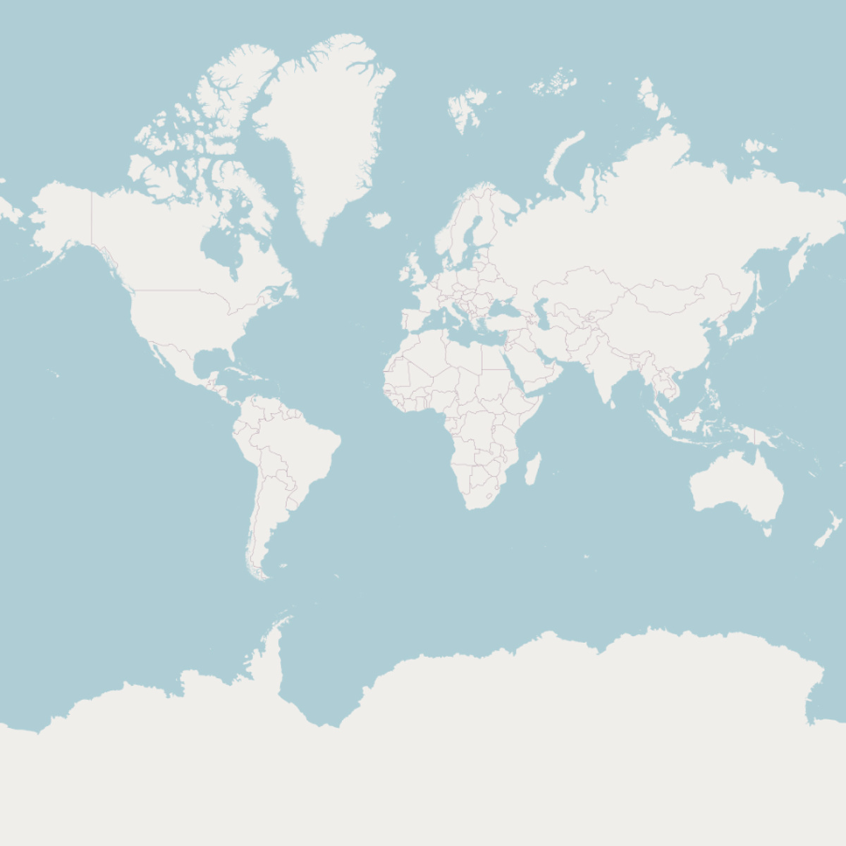 Мир в системе Web Mercator