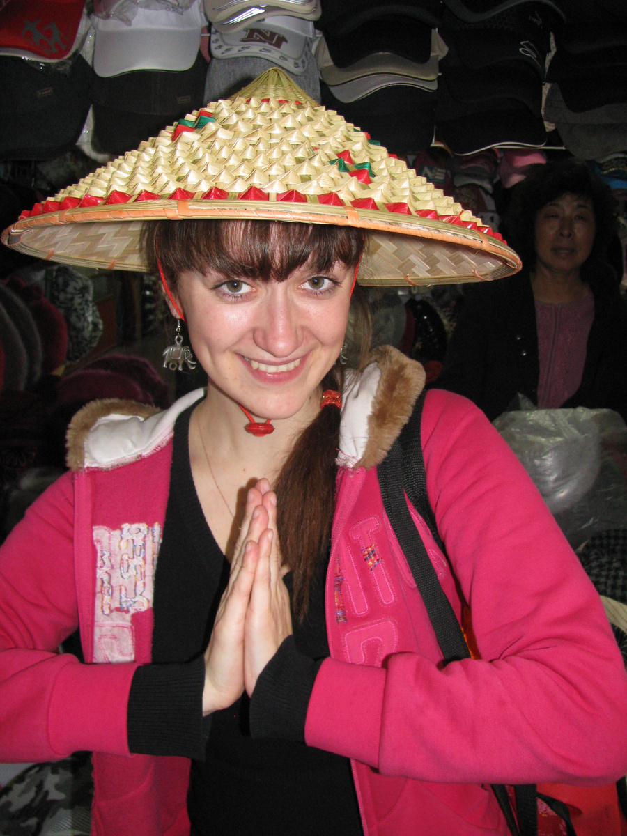 Фото Ксении Чигладзе во время учёбы в Китае