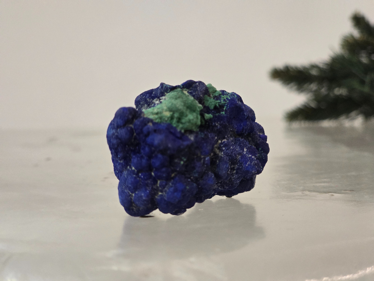 Азурит с малахитом