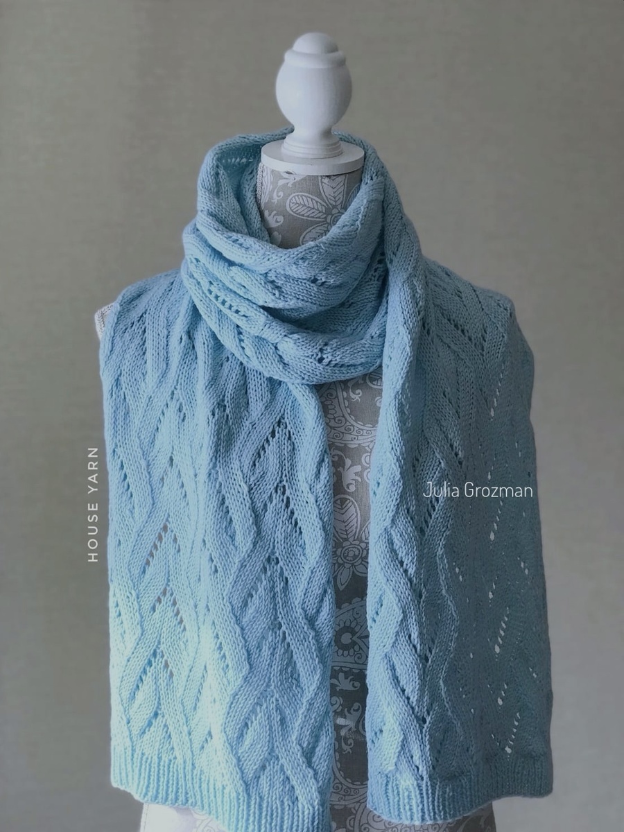 Моя работа. Палантин из Lana Gatto Super Soft