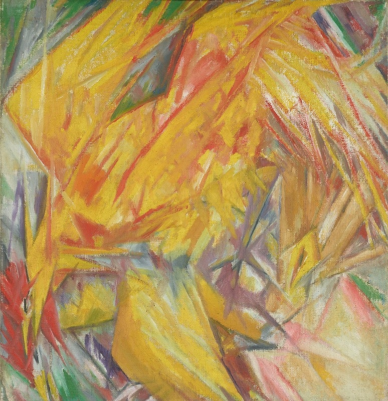 Михаил Ларионов, «Петух. Лучистый этюд», 1912 г.