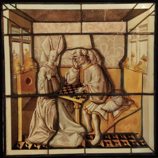 Витраж 15 века неизвестного художника