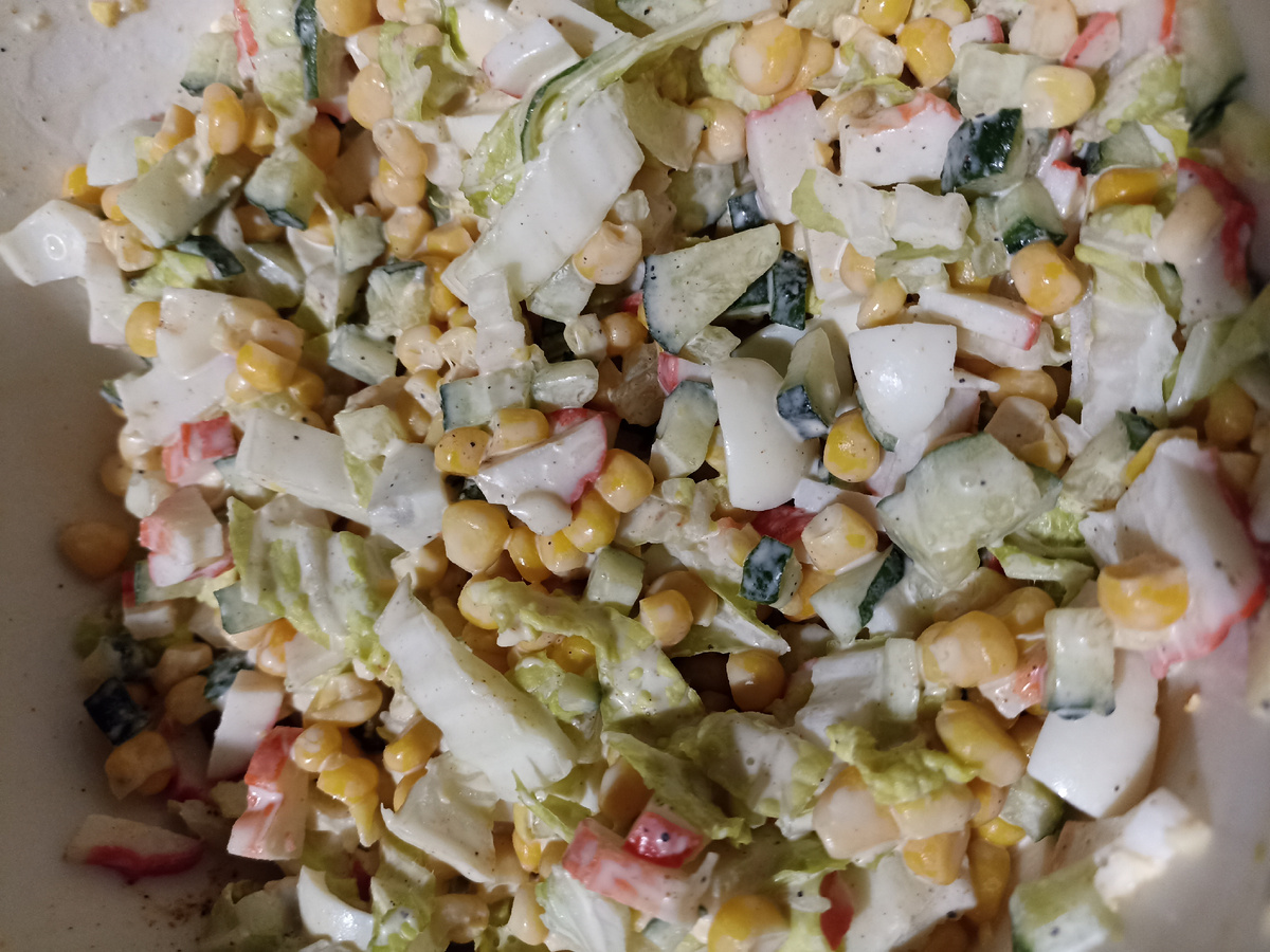 Салат позирует для вас