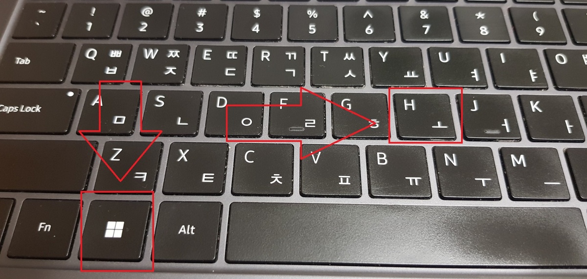 Сочетание клавиш Win+H