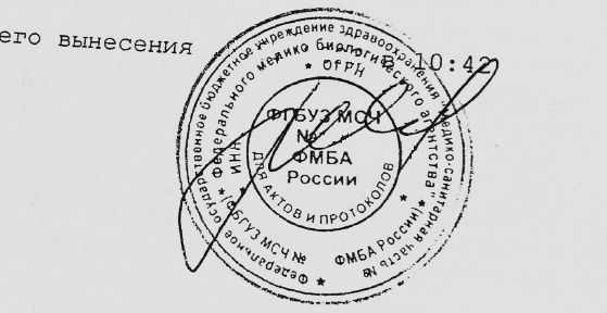 Подпись в Акте.