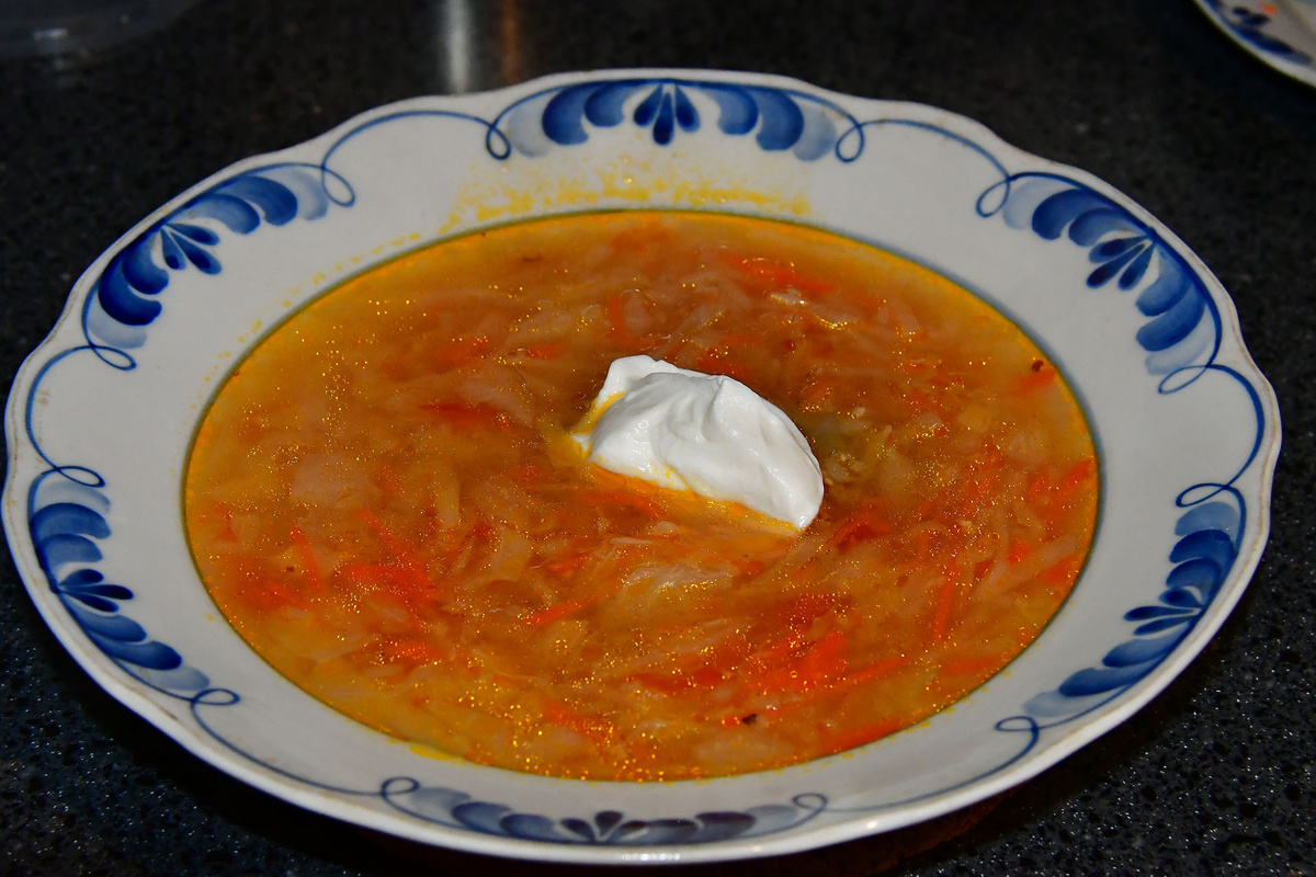 Щи с ячневой крупой